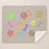 Hundebögen und Knochen Imitate farbige Papier Flee Sherpadecke (Vorderseite (Horizontal))