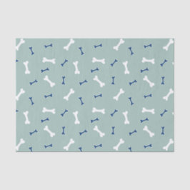 Hundebone, Welpe-Party, Blau und Grün Seidenpapier