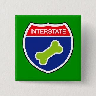 Hundebone - zwischenstaatliches Zeichen Button