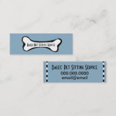 Hundebongs Mini Visitenkarte (Vorne/Hinten)