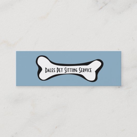 Hundebongs Mini Visitenkarte (Vorderseite)