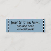 Hundebongs Mini Visitenkarte (Rückseite)