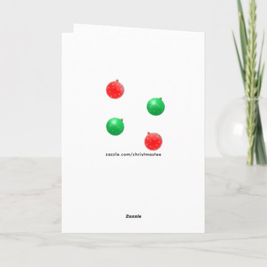 Hundebontage Feiertagskarte (Rückseite)