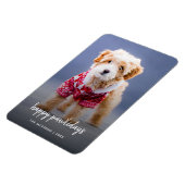 Hundebontage | Moderne Niedliche glückliche Welpen Magnet (Linke Seite)