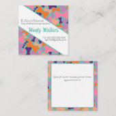 Hundeböttengeschäft Quadratische Visitenkarte (Vorne/Hinten)