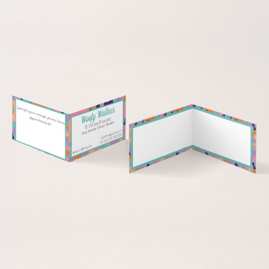 Hundeböttengeschäft Visitenkarten (Innenseite und Außenseite)