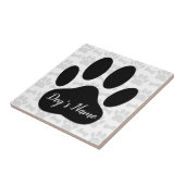 Hundebötter und Knochen mit Individuelle Name Fliese (Seite)