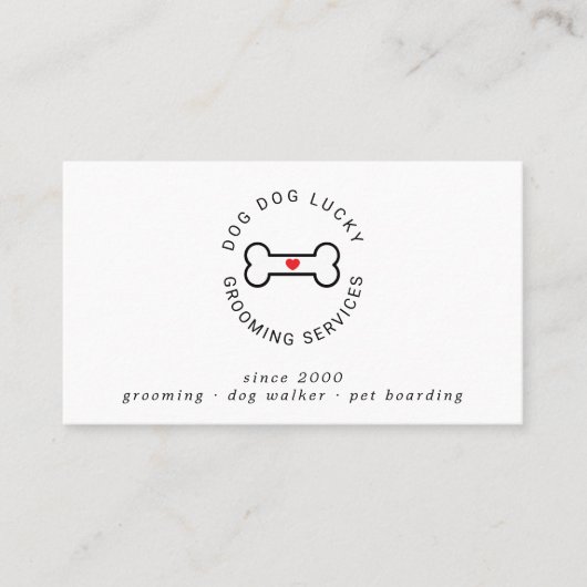 Hundebranche Visitenkarte (Vorderseite)