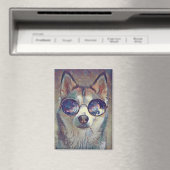 Hundebrillenglasmagnet Magnet (In Situ (Geschirrspüler))