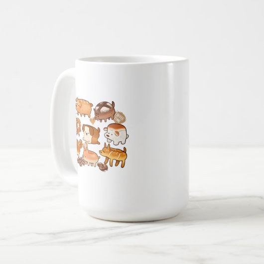 Hundebrott, Kreis Kaffeetasse (Vorderseite Links)