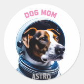 Hundebrück Runder Aufkleber (Vorderseite)