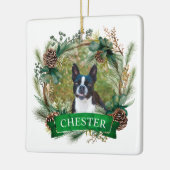 Hundebrüge Keramikornament (Links)