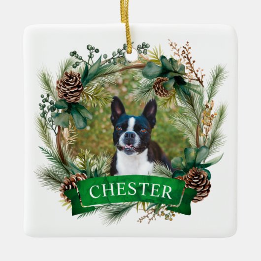 Hundebrüge Keramikornament (Vorderseite)