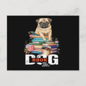 Hundebuch und Kaffee Postkarte (Vorderseite)