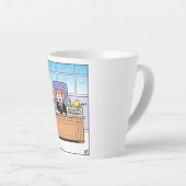 Hundebuchhalter in und aus Feldern Milchtasse (Rechte Ecke)