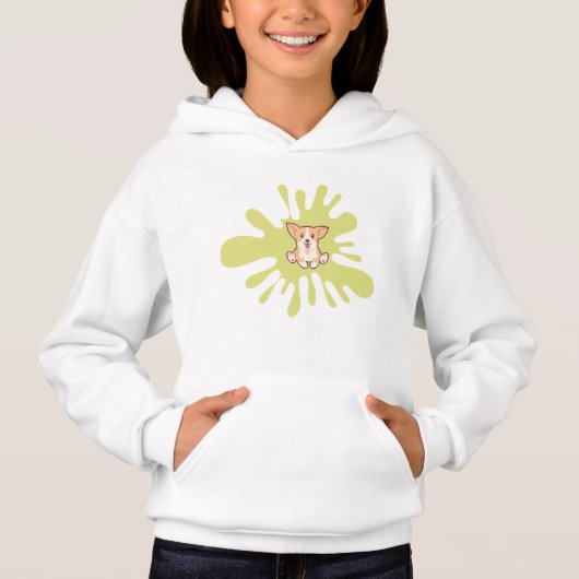 Hundebügelfarbe Hoodie (Vorderseite)