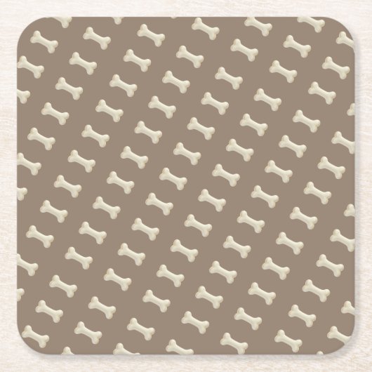 Hundebund Rechteckiger Pappuntersetzer (Vorderseite)