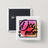 Hundebüt bunt niedliche Pfoten Button (Vorne & Hinten)