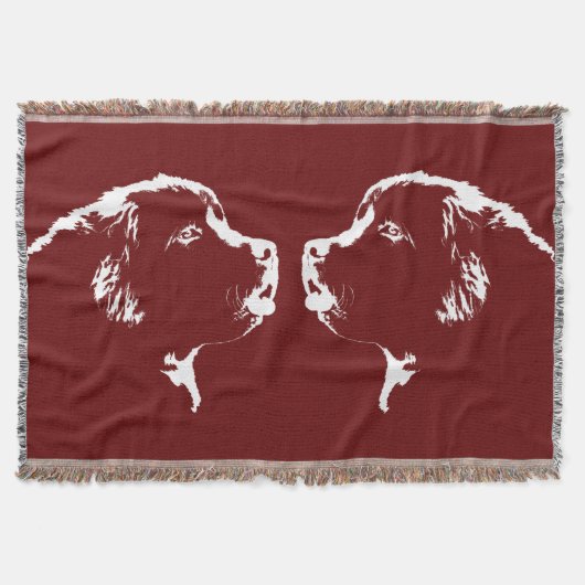 Hundebüt der Neufundland Decke (Vorderseite)