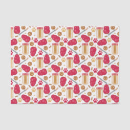 Hundebüt mit Erdnussbrett - Weißes Gewebe Seidenpapier