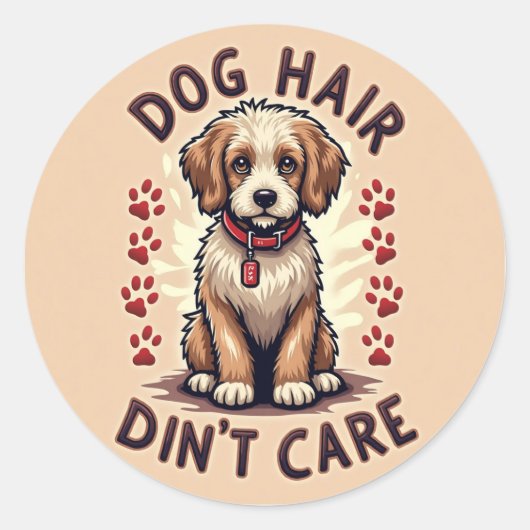 Hundebüt Runder Aufkleber (Vorderseite)