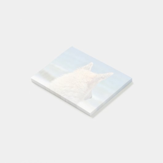 Hundebüt und Surfbrett Post-it Klebezettel (angewinkelt)