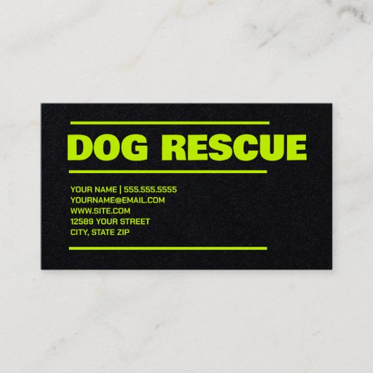 Hundebüt Visitenkarte (Vorderseite)