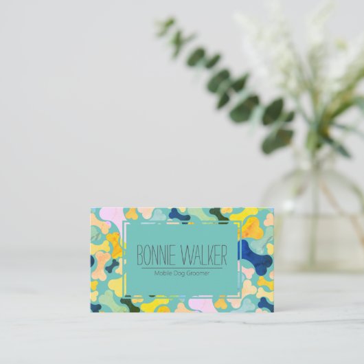Hundebütteltier Visitenkarte (Stehend Vorderseite)