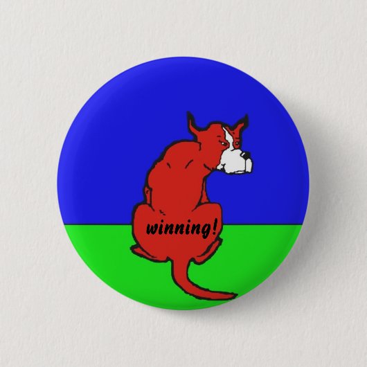 HundeCartoon Button (Vorderseite)