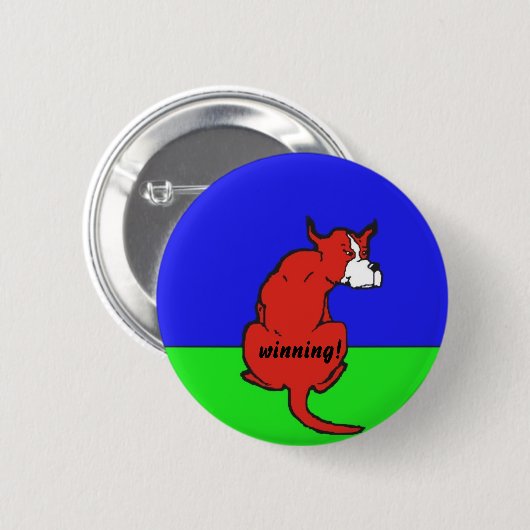 HundeCartoon Button (Vorne & Hinten)