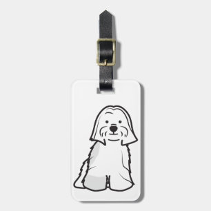HundeCartoon Lhasas Apso Gepäckanhänger