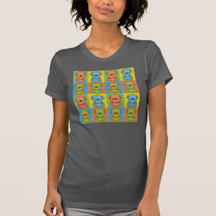 HundeCartoon Pop-Kunst Brüssels Griffon T-Shirt