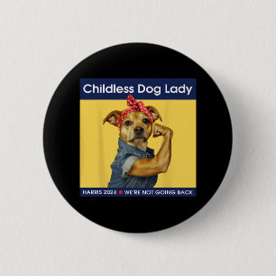 Hundedame Kamala-Harris 2024 Button