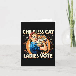 Hundedame Wir gehen nicht zurück Lady Cat Liebhabe Karte