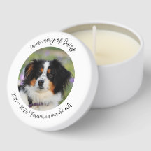 Hundedenkenkerze – Personalisierter Name & Jahre