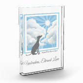 Hundedenkmal Acryl-Fotoblock - Windhund Fotoblock (Links)