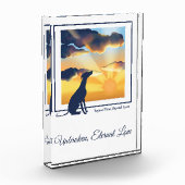 Hundedenkmal Acryl-Fotoblock - Windhund Fotoblock (Links)
