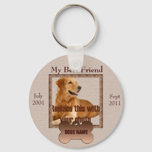 Hundedenkmal in schönen braunen Tönen Schlüsselanhänger