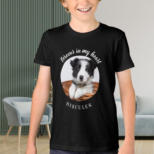 Hundedenkmal Schwarzes Foto Liebe Tri-Blend Shirt