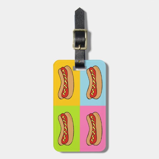 Hundedesign Gepäckanhänger (Vorderseite vertikal)