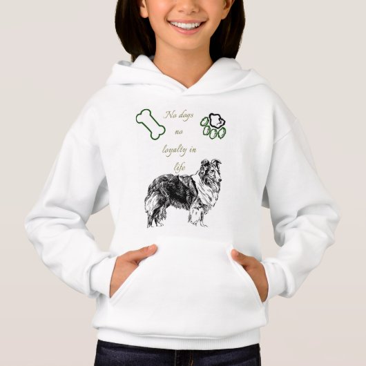 Hundedesign Hoodie (Vorderseite)