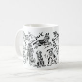 Hundedesign Kaffeetasse (Vorderseite Links)