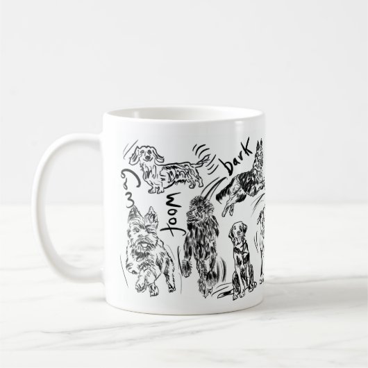 Hundedesign Kaffeetasse (Links)