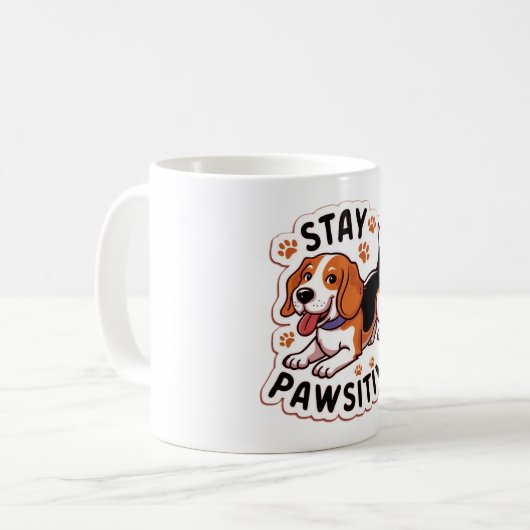 Hundedesign Kaffeetasse (Vorderseite Links)