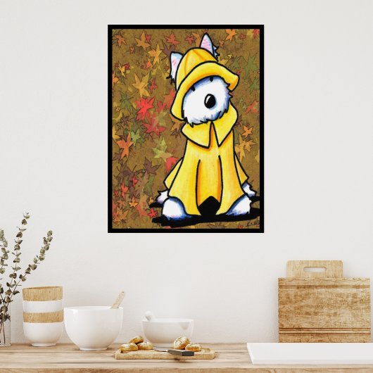 Hundedesign Poster (Küche)