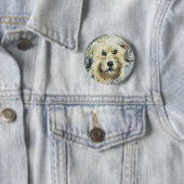 Hundedetail von Claude Monet-Malen Button (Beispiel)