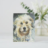 Hundedetails von Claude Monet Malerei Postkarte (Stehend Vorderseite)