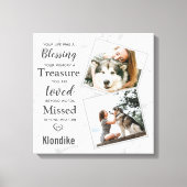 Hundedokumentation Leinwanddruck (Vorderseite)