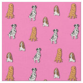 Hundedruckgewebe Stoff (Nahaufnahme)