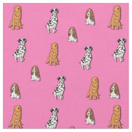 Hundedruckgewebe Stoff